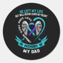 Search for my dad stickers Awareness