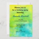Search for creative birthday invitations Watercolor