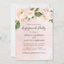 Search for pink and gold engagement party invitations Elegant