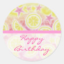 Search for pink lemonade birthday stickers Fruit