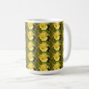 Search for green yellow mugs Floral design