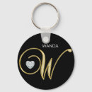 Search for monogram w key rings Letter
