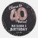 Search for cheers to 40 years stickers Forty