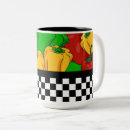 Search for red black green mugs Black and white