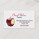 Search for conference business cards School teacher