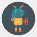 Search for robot design stickers Kids