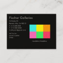Search for art gallery business cards Colorful