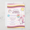 Search for unicorn 4th birthday invitations Magical birthday party