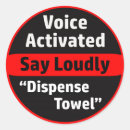 Search for towel stickers Joke