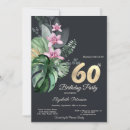 Search for tropical 60th birthday invitations Watercolor