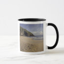 Search for footprints in the sand mugs Coast