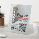 Search for barber shop signs Qr code