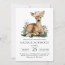 Search for fawn baby shower invitations Watercolor