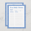 Search for recipe enclosure cards Blue