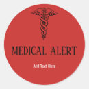 Search for red alert stickers Emergency