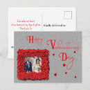 Search for heart shaped frame postcards Red