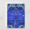 Search for royal blue butterfly invitations Miss quince mexican