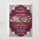 Search for burlap and lace invitations Wood