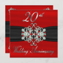Search for 20th wedding anniversary invitations Elegant
