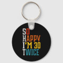 Search for happy 60th birthday key rings Funny
