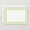 Search for gingham thank you cards Green