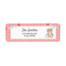 Search for teddy bear birthday return address labels Baby shower