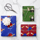 Search for christmas baseball wrapping paper Red