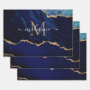 Search for blue agate wrapping paper Navy