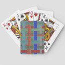 Search for burlap playing cards Blue