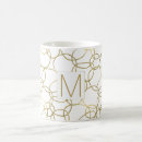 Search for circle monogram mugs White