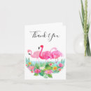 Search for flamingo thank you cards Luau