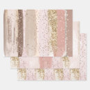 Search for rose gold glitter wrapping paper Stripes
