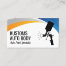 Search for car painting business cards Mechanic