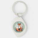 Search for animals design key rings Fox