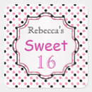 Search for black and white polka dot stickers Pink