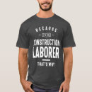 Search for construction laborer tshirts Work