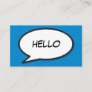 Search for comic book business cards Superhero