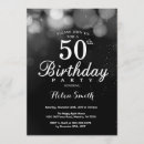 Search for silver 50th birthday invitations Elegant