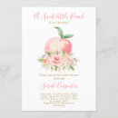Search for sweet as a peach baby shower invitations Elegant