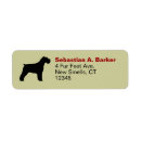 Search for schnauzer return address labels Dog