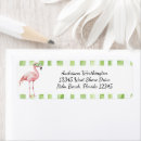 Search for flamingo return address labels Stripes