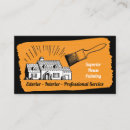 Search for house painting business cards Professional