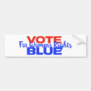 Search for blue bumper stickers voting