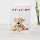 Search for baby girl third birthday cards Three