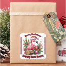 Search for funny flamingo stickers Christmas tree