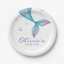 Search for mermaid paper plates Girl