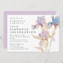 Search for iris birthday invitations Elegant