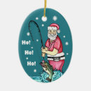 Search for santa fishing christmas tree decorations Angler