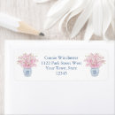 Search for dark pink return address labels Watercolor