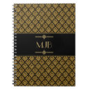 Search for classy notebooks Black and gold